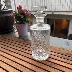 Vintage Cut Crystal Decanter With Stopper